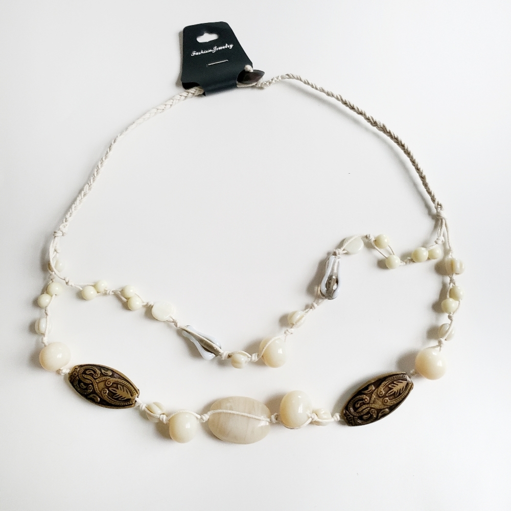 White Stone Necklace